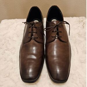 NWOB Kenneth Cole Silver Technology Set Your Clock Dress Shoes Size 14